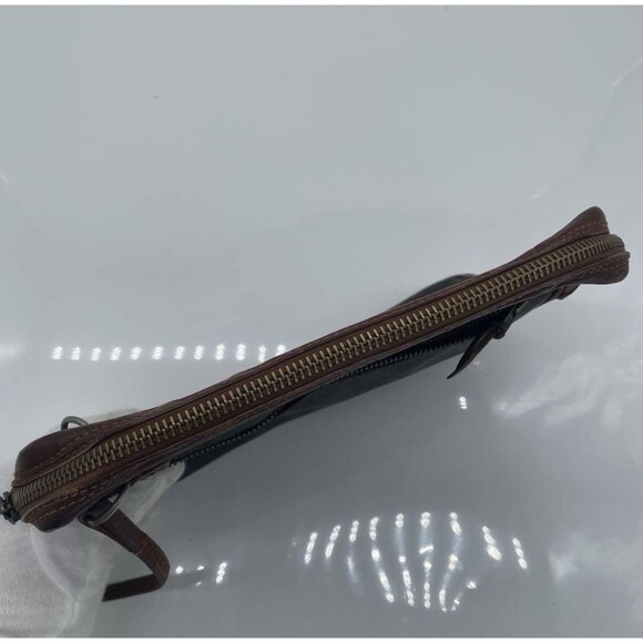 Louis Vuitton Pochette Sport Clutch Hand Bag LV Monogram Leather Brown Vintage - Picture 9 of 11